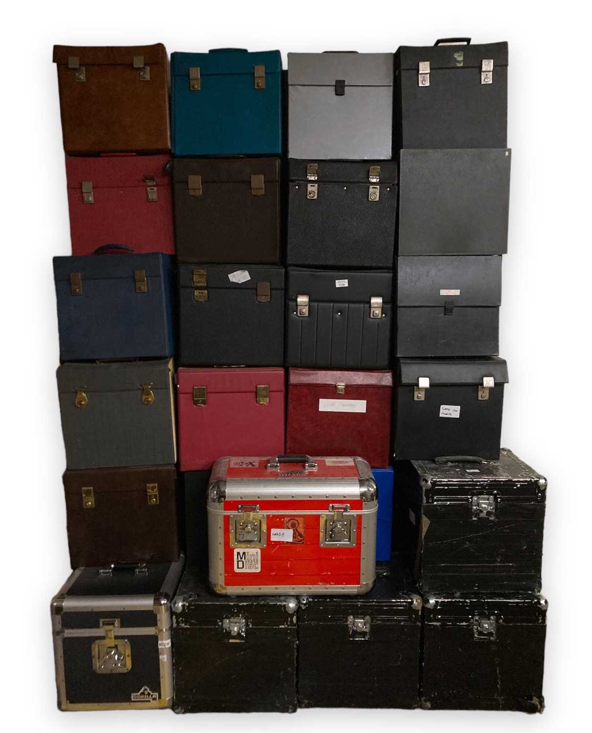 Lot 600 - 25 LP RECORD STORAGE BOXES & MORE.