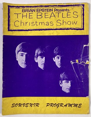 Lot 107 - THE BEATLES - 1964 CHRISTMAS SHOW PROGRAMME AND TICKET.