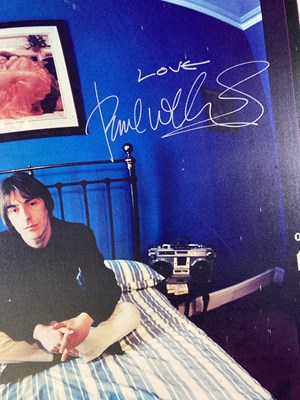Lot 420 - THE JAM - A LARGE FORMAT PORTRAIT OF PAUL WELLER SIGNED BY WELLER AND PHOTOGRAPHER LAURENCE WATSON.