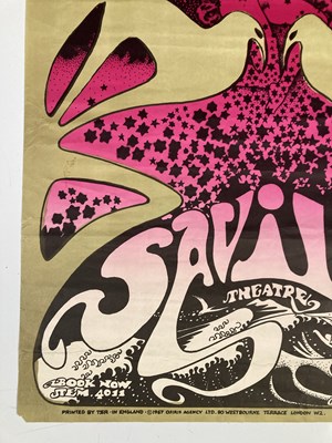 Lot 158 - TRAFFIC - AN ORIGINAL 1967 POSTER FOR THE SAVILLE THEATRE, DESIGN BY HAPSHASH AND THE COLOURED COAT.