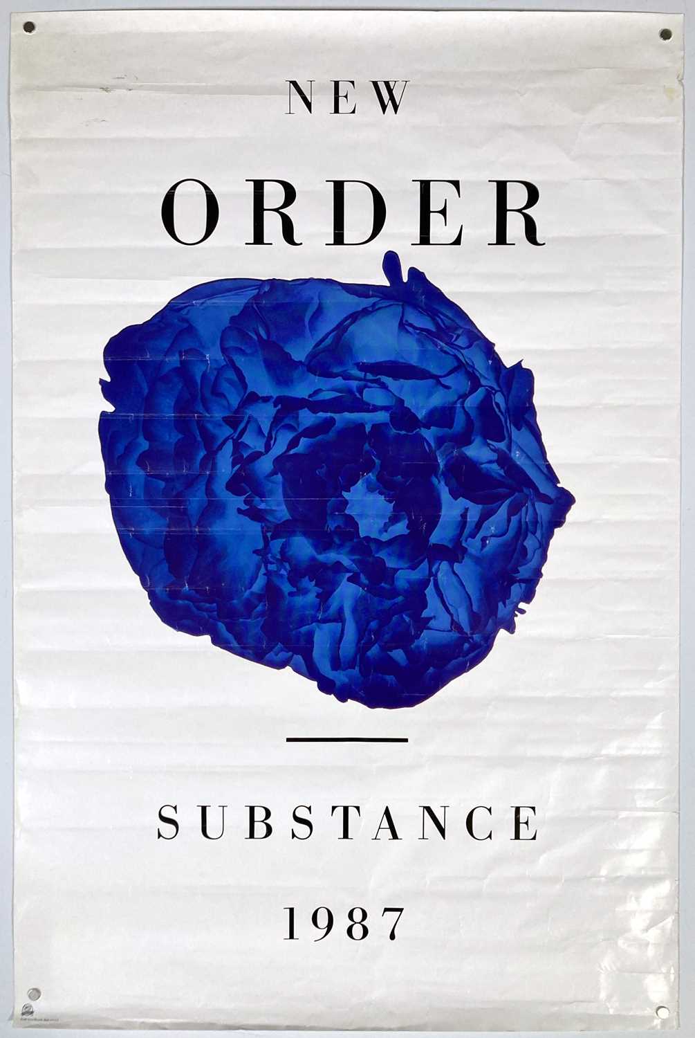 Lot 160 - NEW ORDER - ORIGINAL 1987 US SUBSTANCE PROMO POSTER.