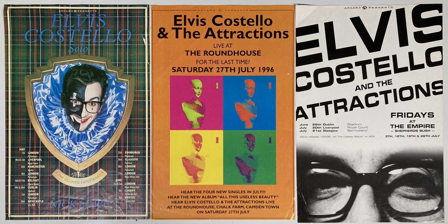 Lot 170 - ELVIS COSTELLO POSTERS.