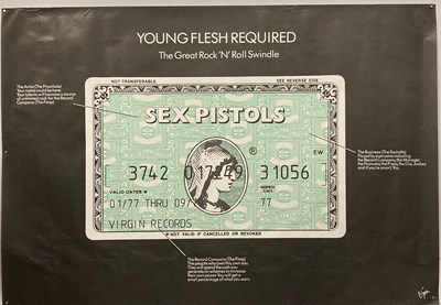 Lot 252 - SEX PISTOLS YOUNG FLESH REQUIRED POSTER