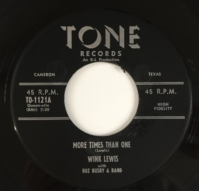 Lot 61 - WINK LEWIS - MORE TIMES THAN ONE ON TONE RECORDS - ROCKABILLY.