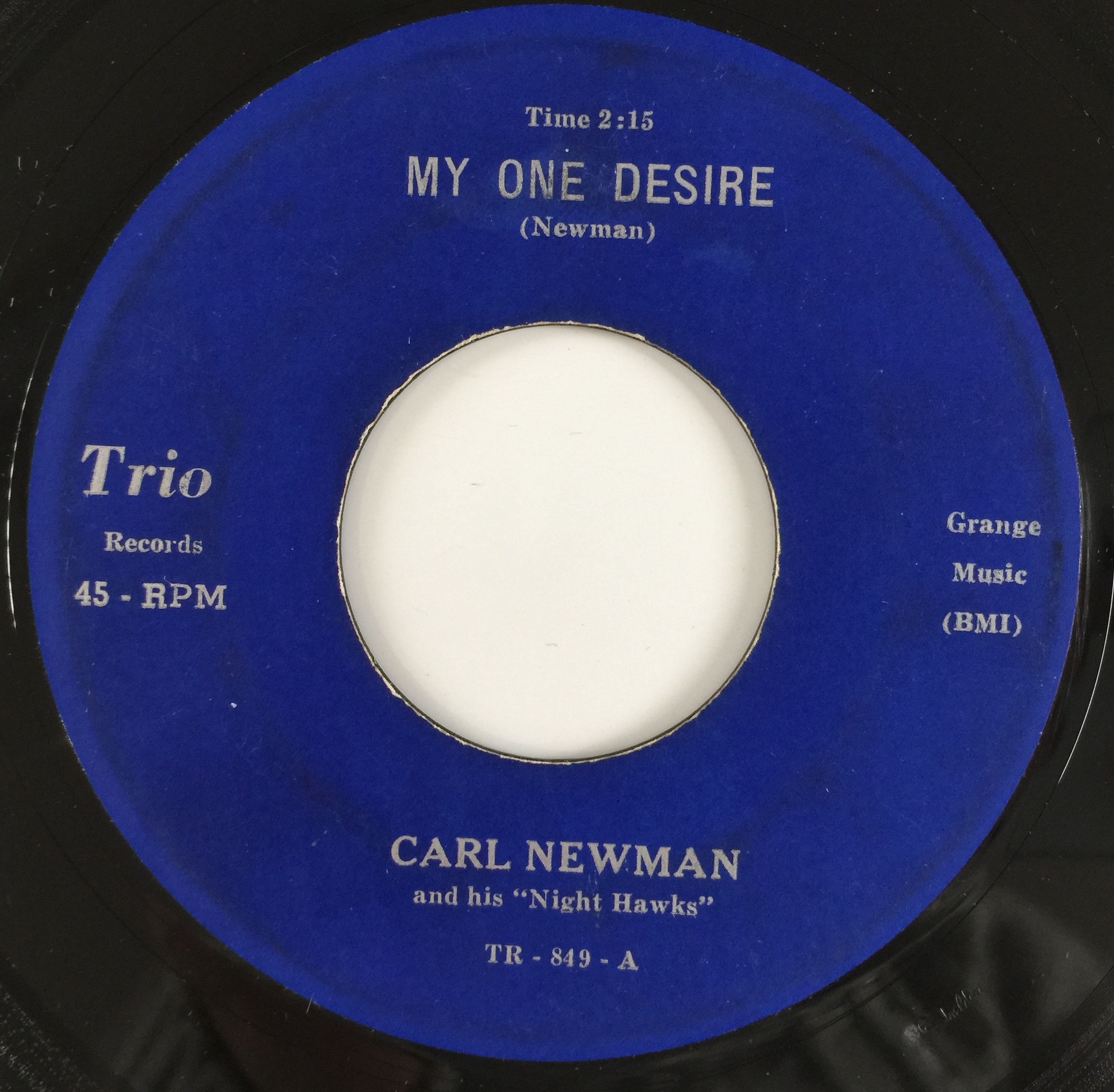Lot 67 TRIO RECORDS CARL NEWMAN 7" PACK