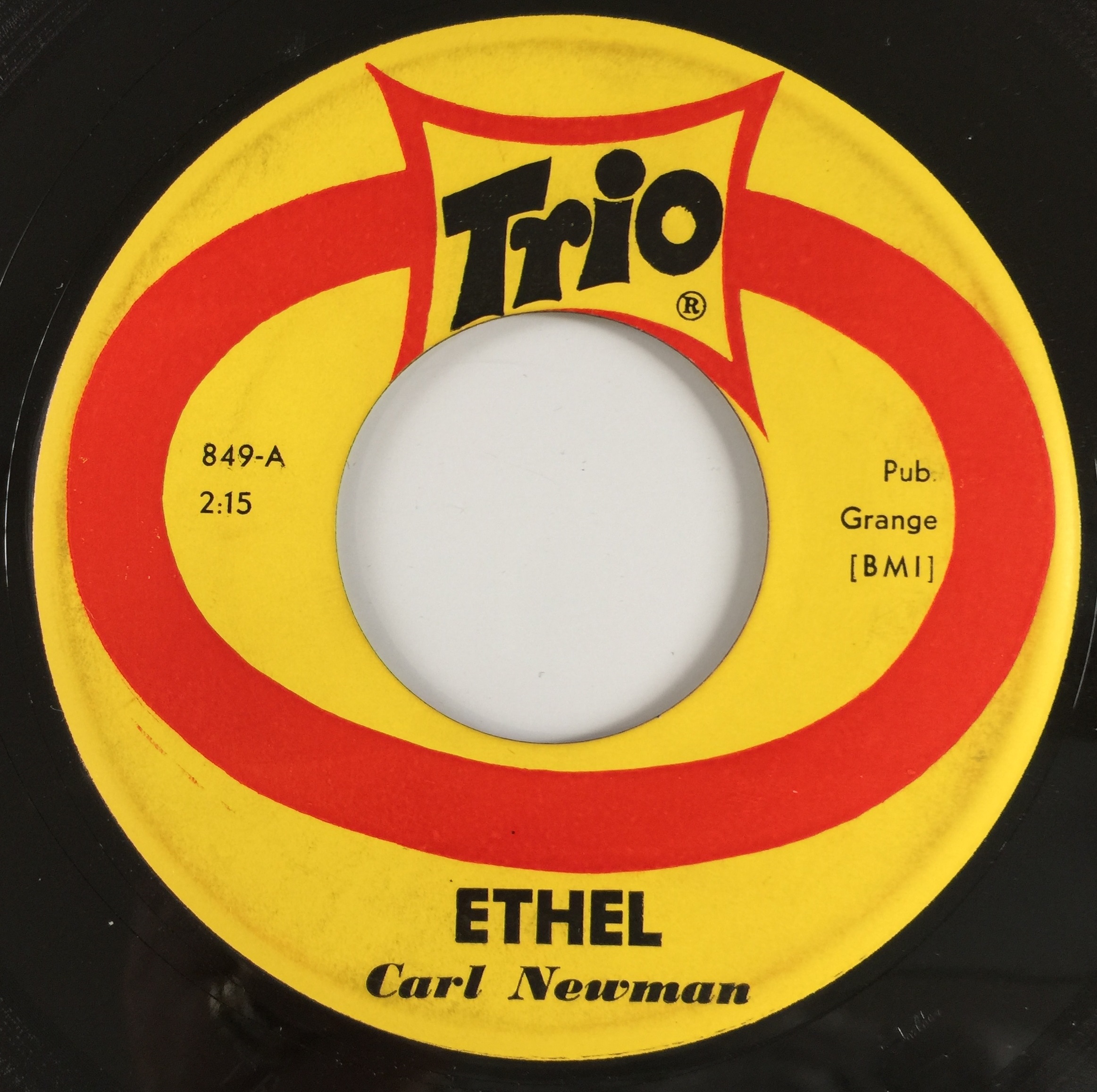 Lot 67 TRIO RECORDS CARL NEWMAN 7" PACK