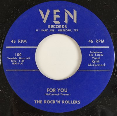 Lot 81 - THE ROCK 'N' ROLLERS - FOR YOU 7" (VEN RECORDS 100)