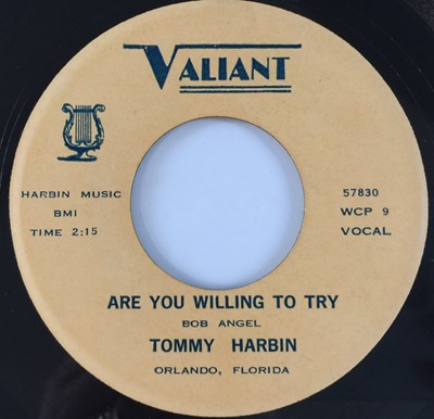 Lot 87 - TOMMY HARBIN - ARE YOU WILLING TO TRY 7" (VALIANT - WCP 9)