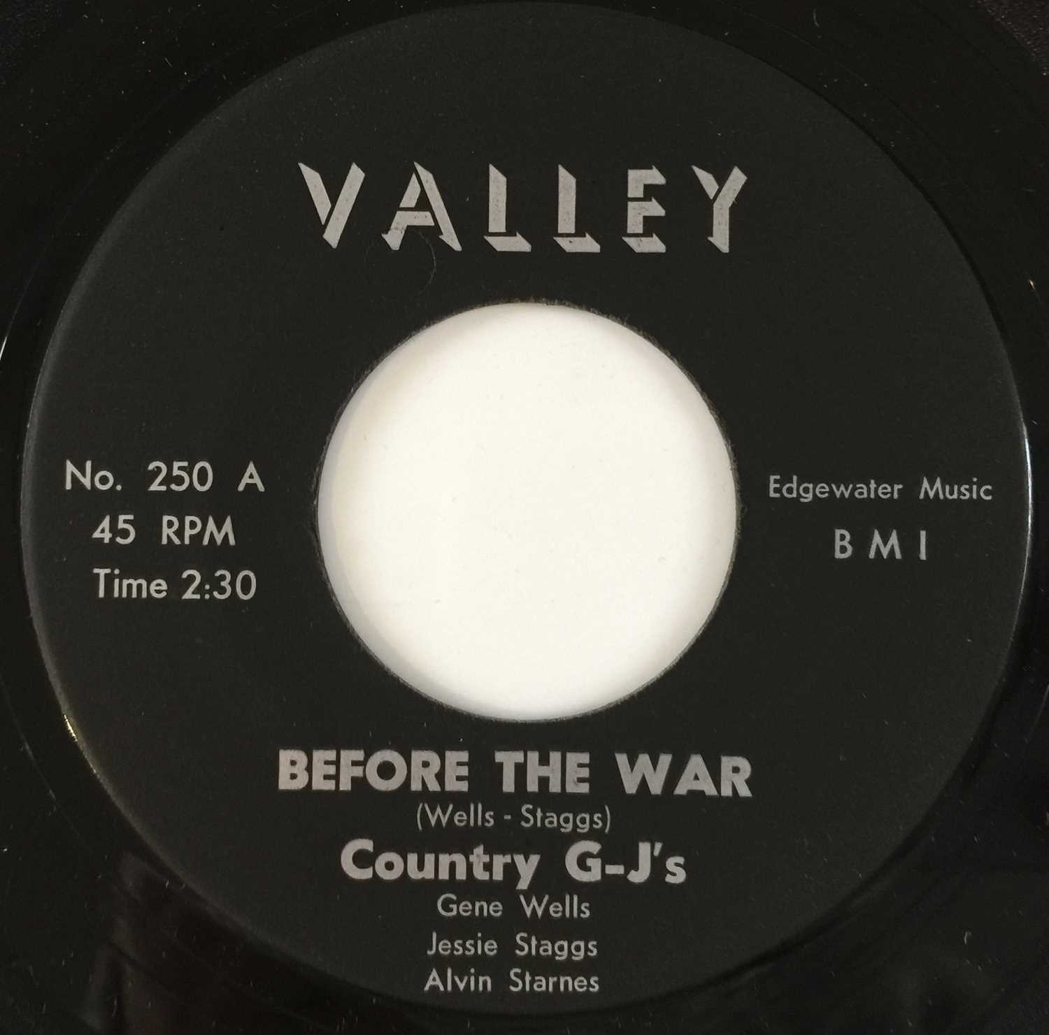 Lot 88 - COUNTRY G-J'S - BEFORE THE WAR / GO GIRL GO 7" (VALLEY No. 250)