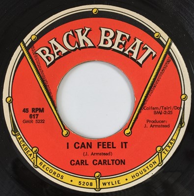 Lot 183 - CARL CARLTON - I CAN FEEL IT/ YOU'VE GOT SO MUCH 7" (US NORTHERN - BACK BEAT 617)