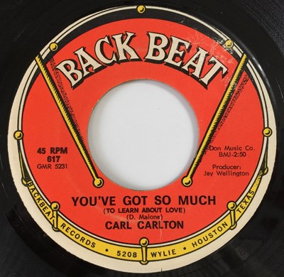 Lot 183 - CARL CARLTON - I CAN FEEL IT/ YOU'VE GOT SO MUCH 7" (US NORTHERN - BACK BEAT 617)