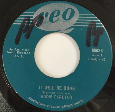 Lot 184 - EDDIE CARLTON - IT WILL BE DONE/ MISERY 7" (NORTHERN - REO 8862X)