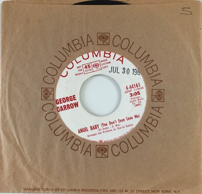 Lot 188 - GEORGE CARROW - ANGEL BABY/ BRING BACK MY HEART 7" (US PROMO - COLUMBIA 4-44161)