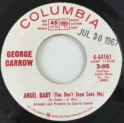 Lot 188 - GEORGE CARROW - ANGEL BABY/ BRING BACK MY HEART 7" (US PROMO - COLUMBIA 4-44161)