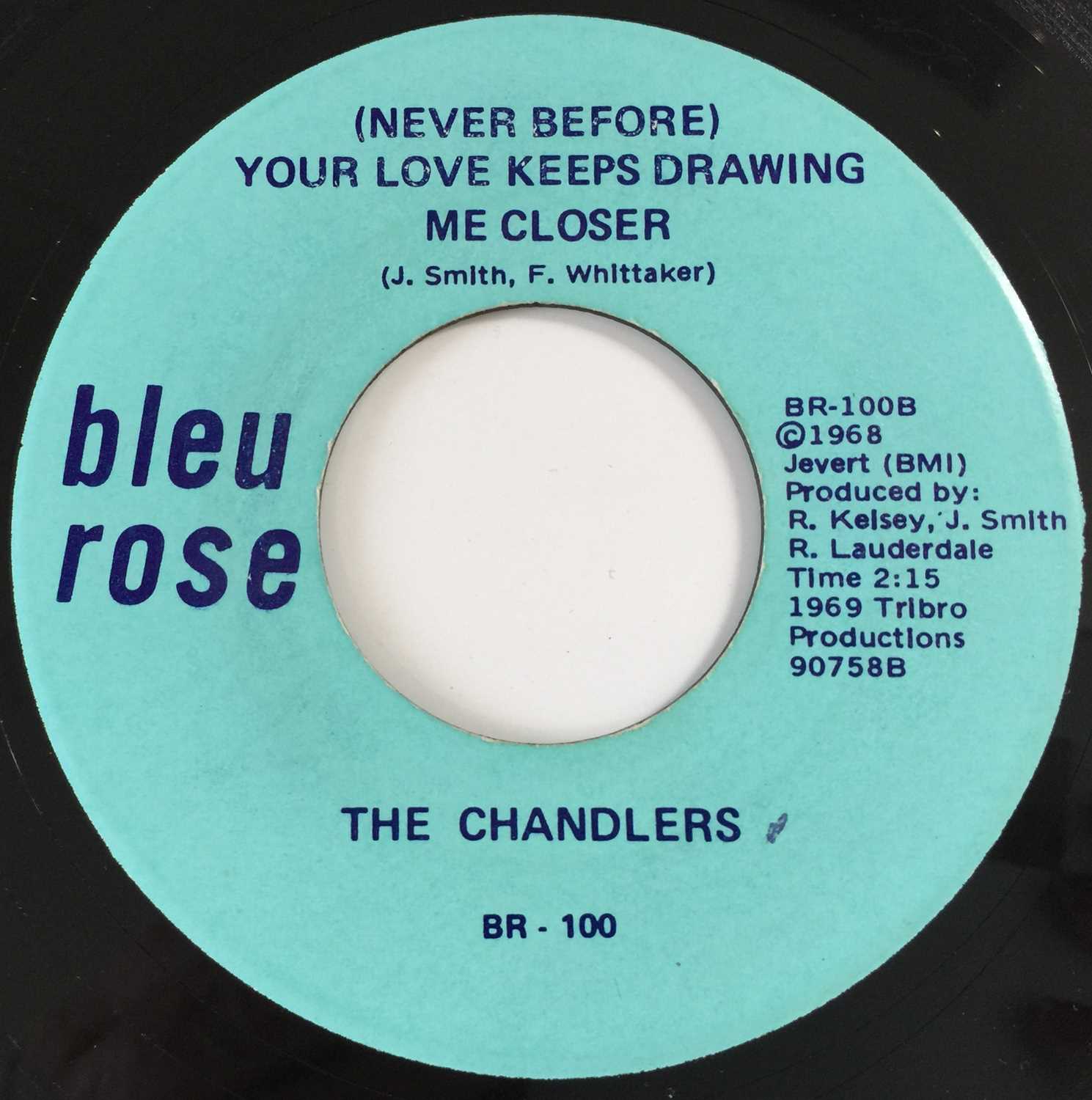 Lot 199 - THE CHANDLERS - YOUR LOVE KEEPS DRAWING ME CLOSER 7" (US NORTHERN - BLEU ROSE BR 100)