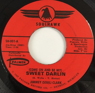 Lot 275 - JIMMEY (SOUL) CLARK - SWEET DARLIN/ STOP THAT GIRL 7" (US SOUL - SOULHAWK SH-001)