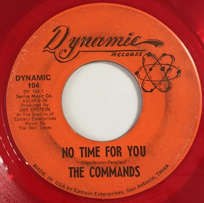 Lot 281 - THE COMMANDS - HEY IT'S LOVE 7" (US SOUL - RED VINYL - DYNAMIC RECORDS 104)