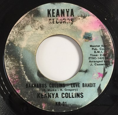 Lot 282 - KEANYA COLLINS - BARNABUS COLLINS - LOVE BANDIT 7" (US SOUL - KEANYA RECORDS KR-01)