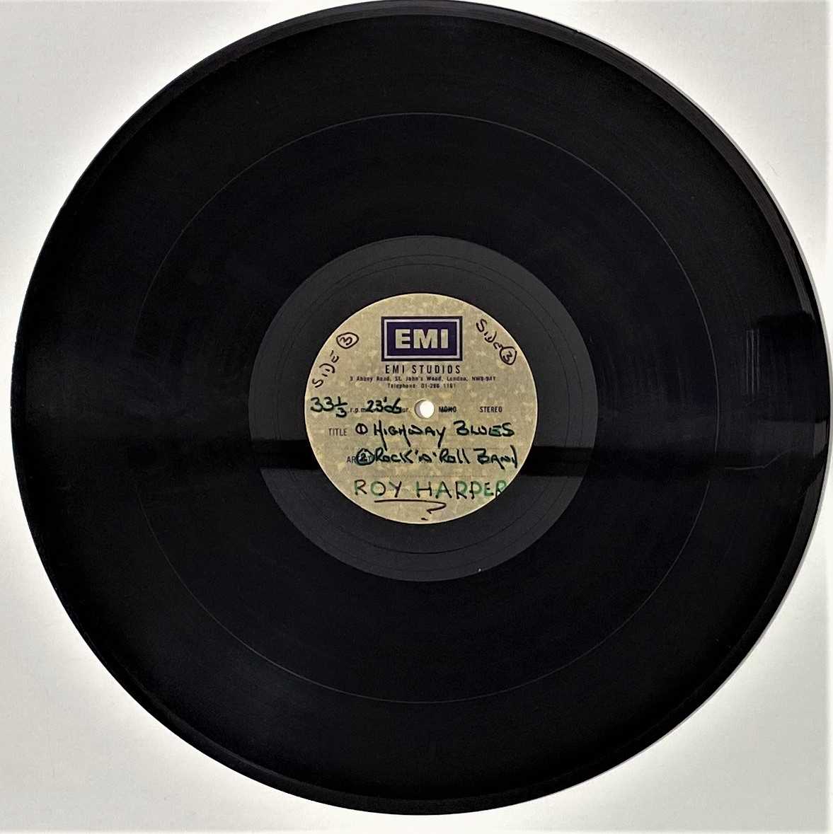 Lot 4 - ROY HARPER - LP 'SAMPLER' (LIVE) ACETATE