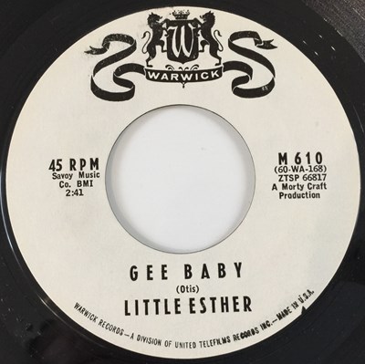 Lot 131 - LITTLE ESTHER - GEE BABY (WARWICK RECORDS - PROMO - M610)