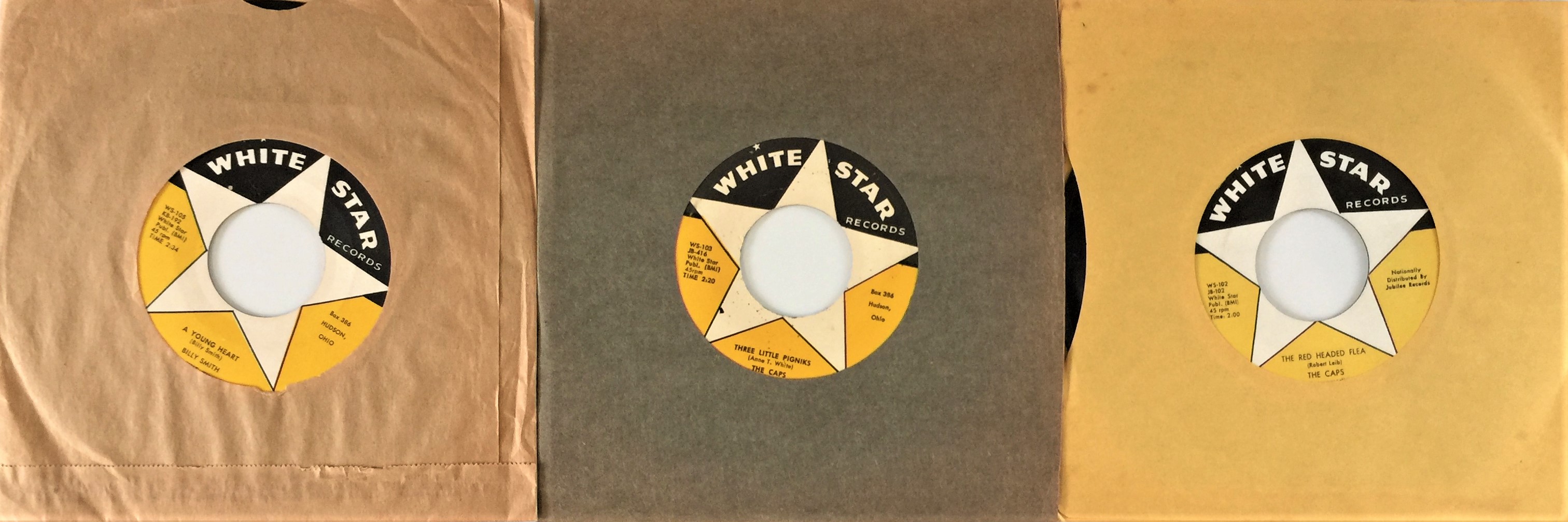 Record Label Star Lot 134 - WHITE STAR RECORDS - 7