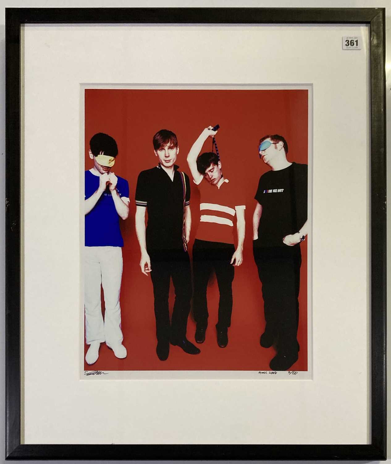 Lot 142 - FRANZ FERDINAND - LIMITED EDITION PHOTOGRAPH BY STEVE DOUBLE.