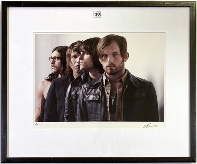 Lot 144 - KINGS OF LEON - LIMITED EDITION PHOTOGRAPH BY DEAN CHALKLEY.