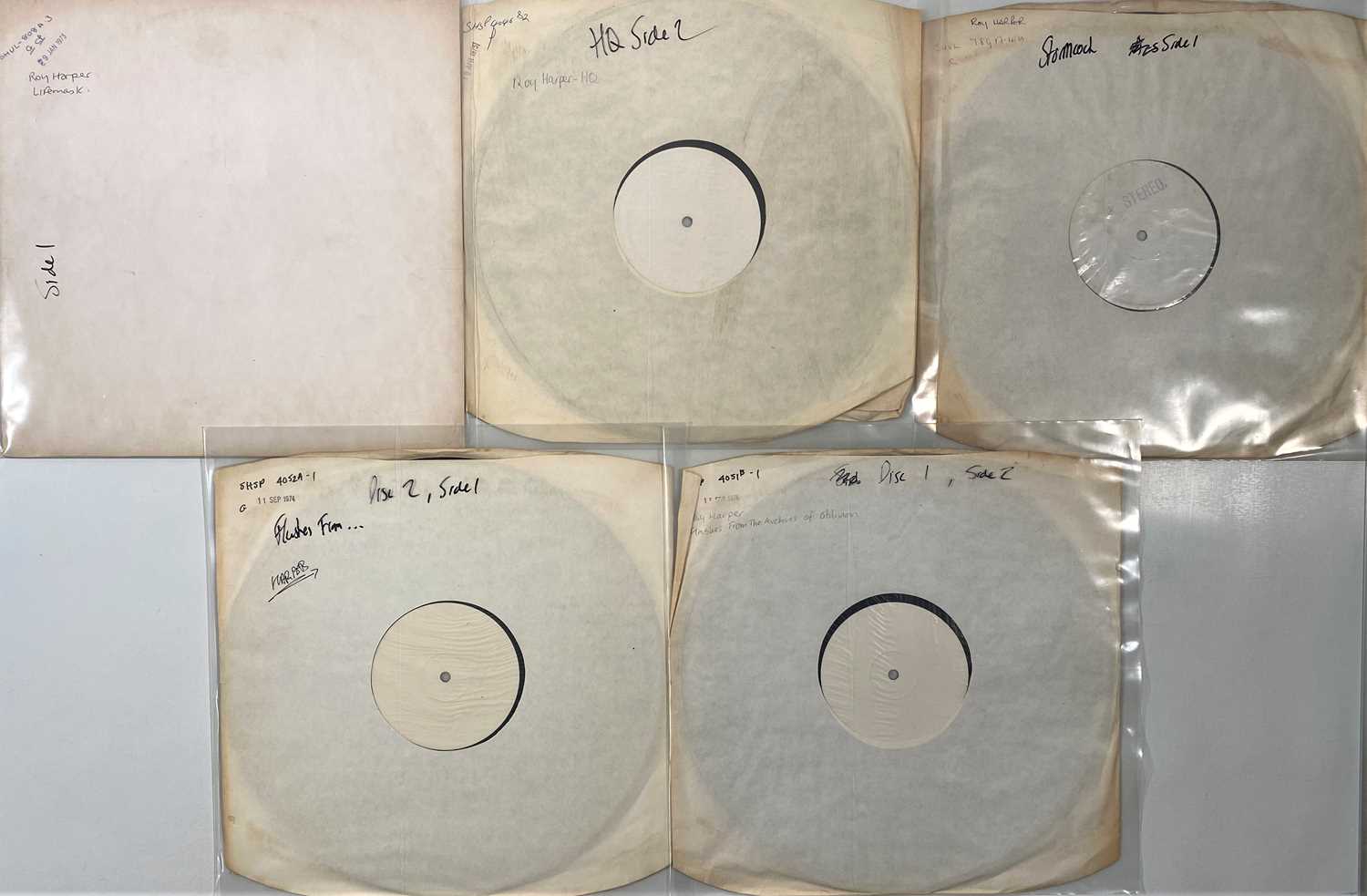 Lot 11 - ROY HARPER - UK WHITE LABEL TEST PRESSING LPs (SINGLE SIDED)