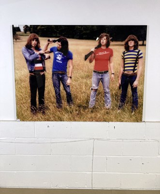 Lot 2020118 - KINGS OF LEON - LARGE FORMAT PHOTOGRAPH BY KEVIN WESTENBERG.