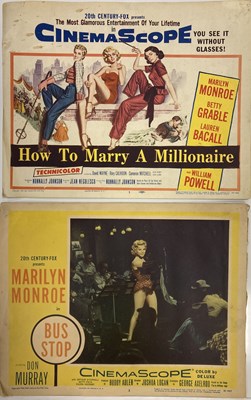 Lot 97C - MARILYN MONROE - HOW TO MARRY A MILLIONAIRE LOBBY CARD AND STILLS