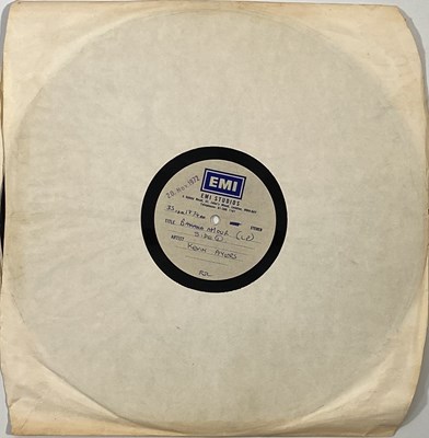 Lot 15 - KEVIN AYERS - BANANAMOUR - UK EMI STUDIOS ACETATE LP (SINGLE SIDED)