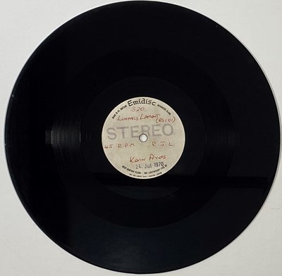 Lot 16 - KEVIN AYERS - 1970 EMIDISC 7" ACETATE RECORDINGS