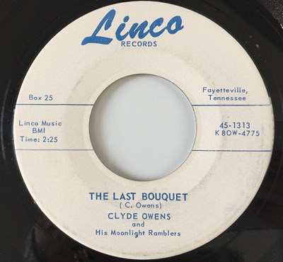 Lot 159 - CLYDE OWENS - THE LAST BOUQUET 7" (LINCO RECORDS - 45-1313)