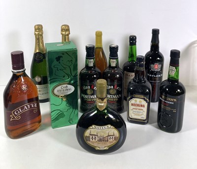 Lot 244 - SHERRIES / CHAMPAGNES / SPIRITS.