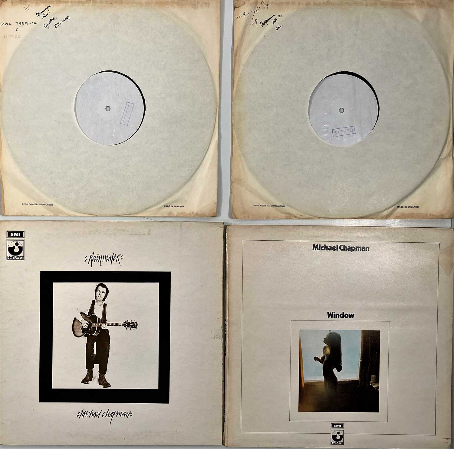 Lot 25 - MICHAEL CHAPMAN - LP COLLECTION (WITH 'RAINMAKER' ORIGINAL UK TEST PRESSING)