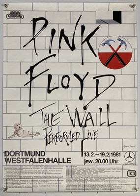 Lot 181 - PINK FLOYD - THE WALL LIVE 1981 - A GERMAN POSTER.