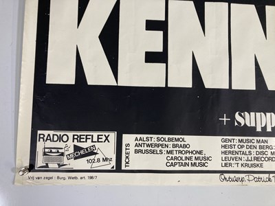 Lot 182 - THE DEAD KENNEDYS - A 1982 BELGIAN CONCERT POSTER.