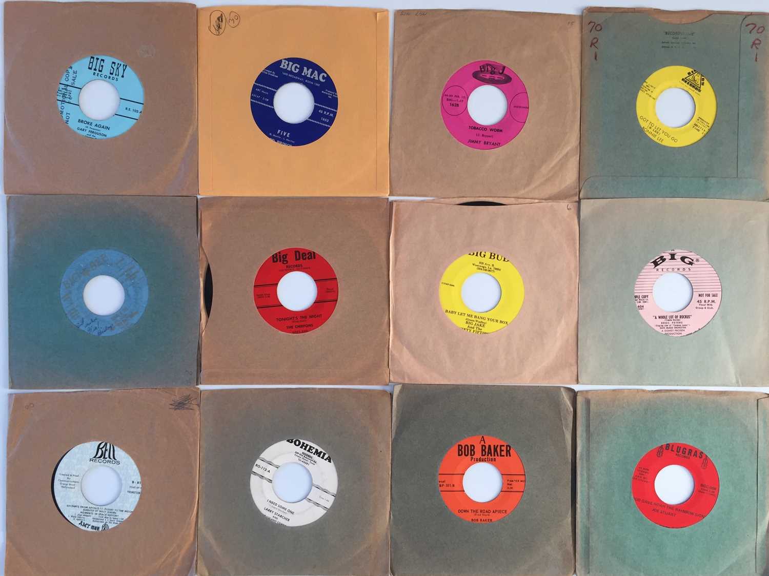 Lot 176 - MIXED GENRE - ROCKABILLY / ROCK N ROLL / SOUL / DOO WOP - 'B' LABELS - 7" PACK