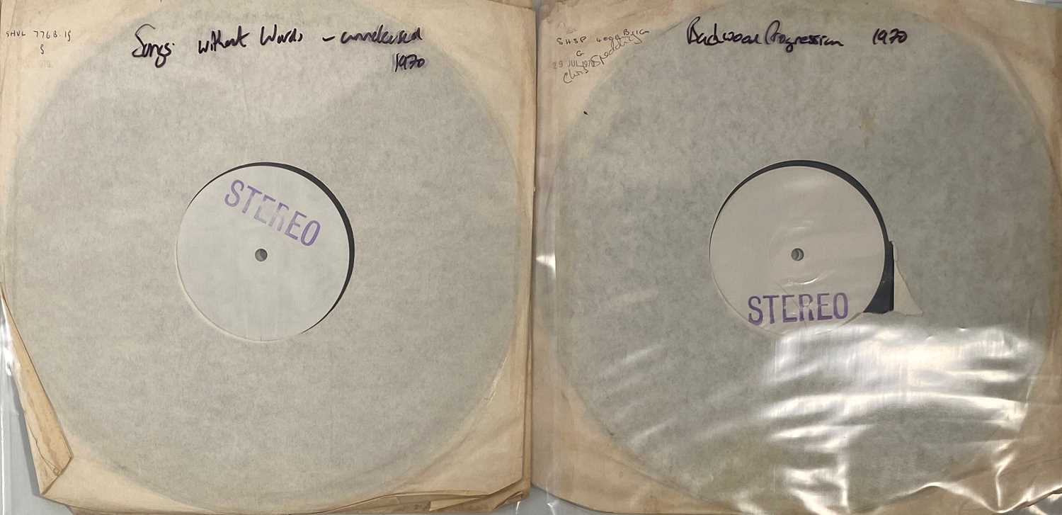 Lot 29 - CHRIS SPEDDING - SONGS WITHOUT WORDS & BACKWOOD PROGRESSION - ORIGINAL UK WHITE LABEL TEST PRESSINGS