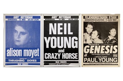 Lot 192 - 1980S CONCERT POSTERS  - NEIL YOUNG / GENESIS.