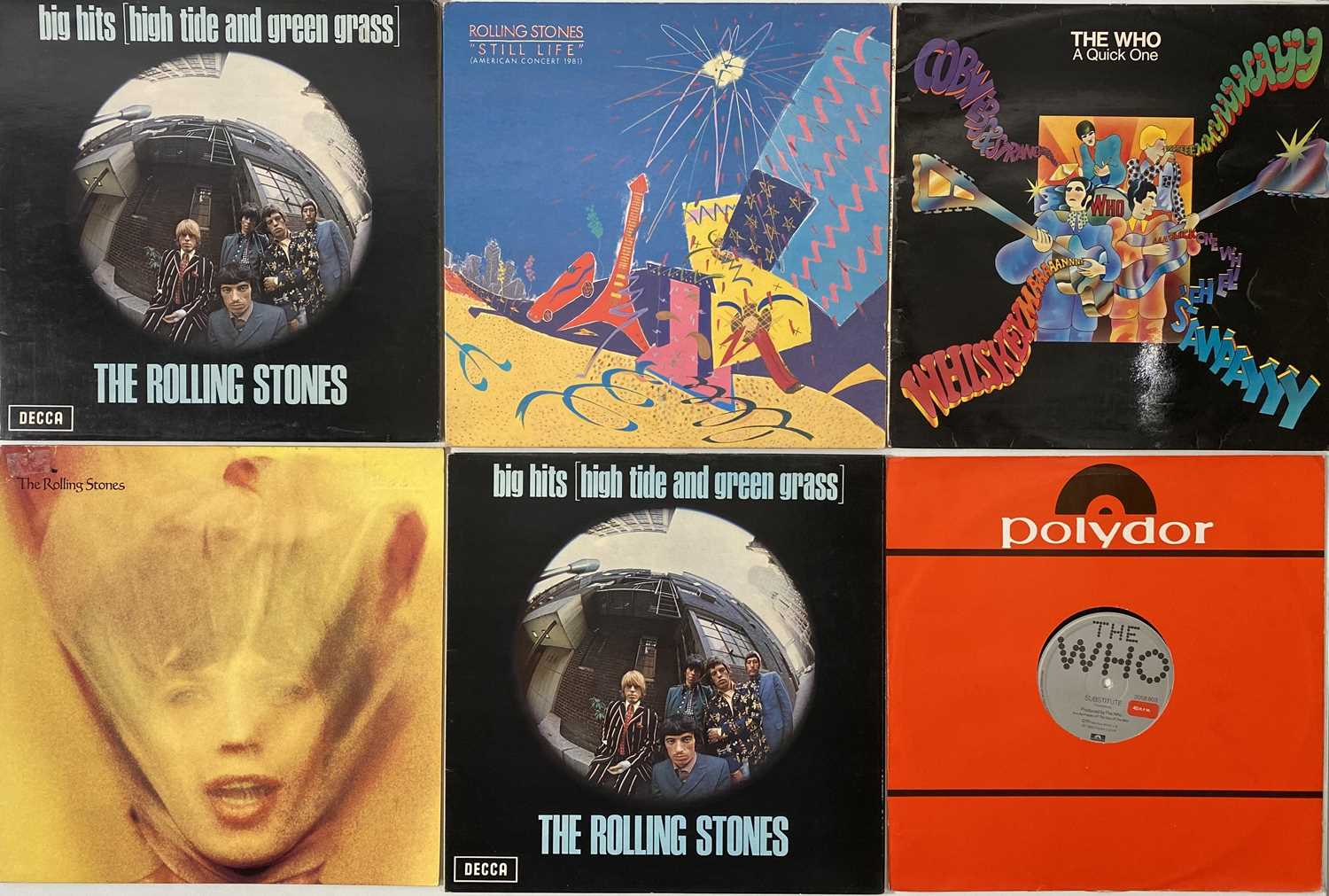 Lot 649 - PINK FLOYD / THE WHO / ROLLING STONES - LP