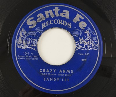 Lot 191 - SANDY LEE - CRAZY ARMS (SANTA FE RECORDS 104)