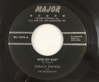 Lot 195 - DONALD SIMPSON AND THE ROCKENETTES - WOE-OH BABY (MJ-1002)