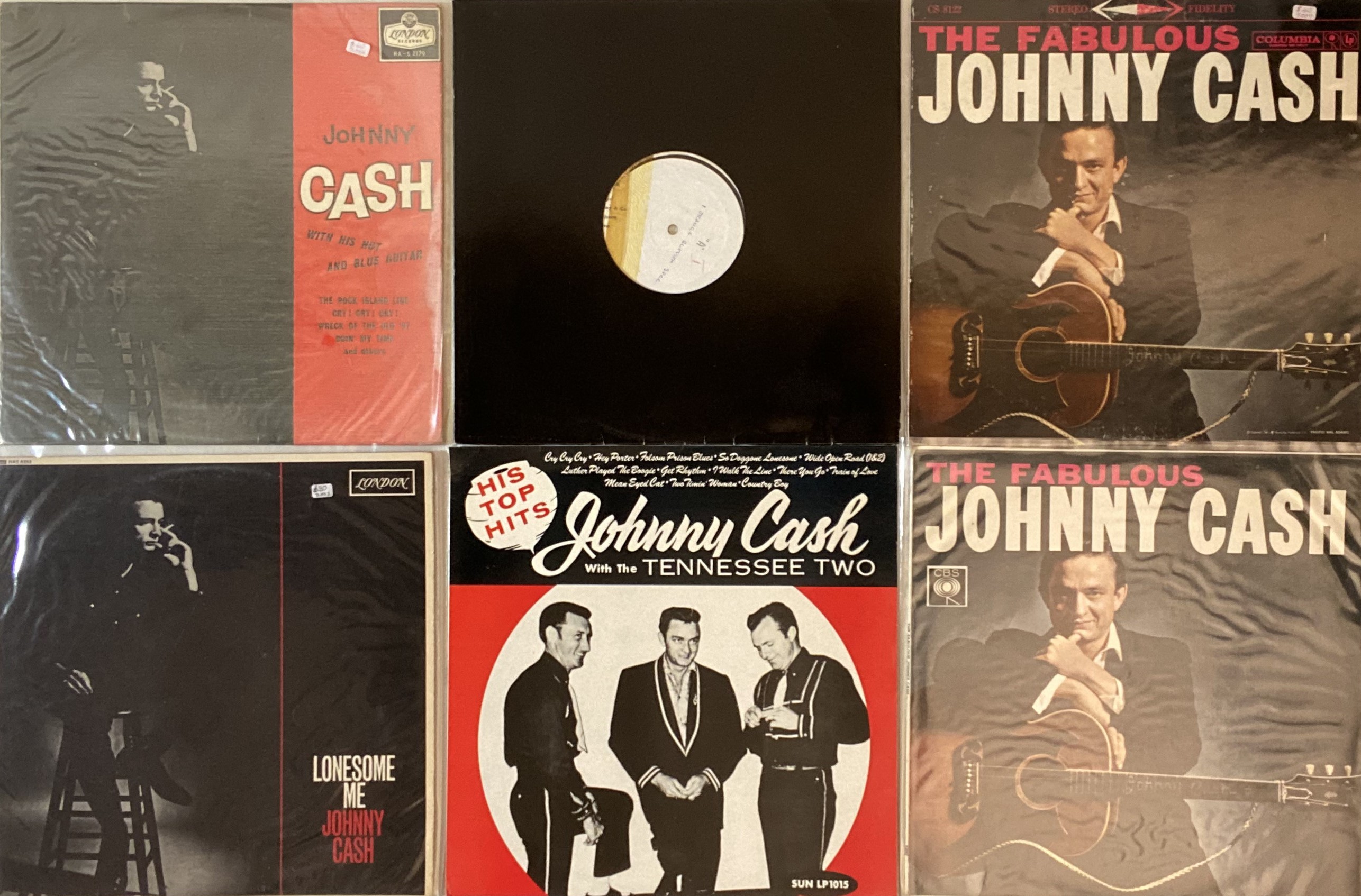 Lot 191 - Johnny Cash/ Branda Lee - LP Job Lot