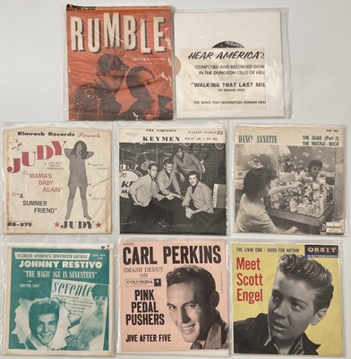 Lot 245 - ROCKABILLY/ ROCK N ROLL/ COUNTRY - 7" P/S / EPs