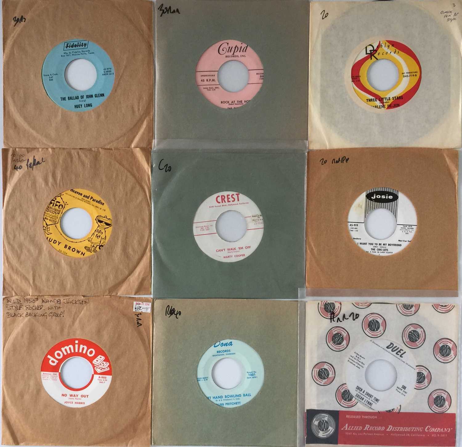 Lot 202 - ROCKABILLY / ROCK N ROLL / POP - 7" PACK