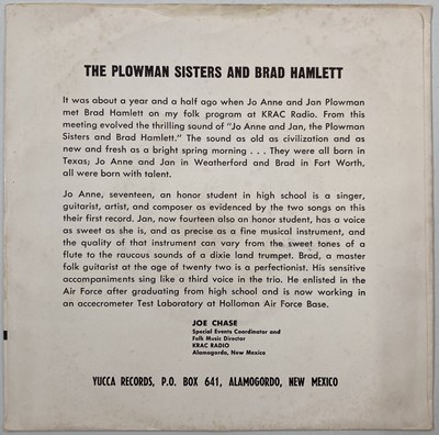 Lot 255 - THE PLOWMAN SISTERS & BRAD HAMLETT - I'LL BE GOIN' TOO/ THE STORM 7" (US FOLK - YUCCA 45-180)