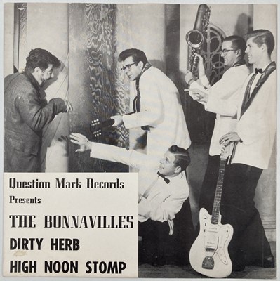 Lot 257 - THE BONNAVILLS - DIRTY HERB/ HIGH NOON STOMP 7" (US SURF - QUESTION MARK 101)