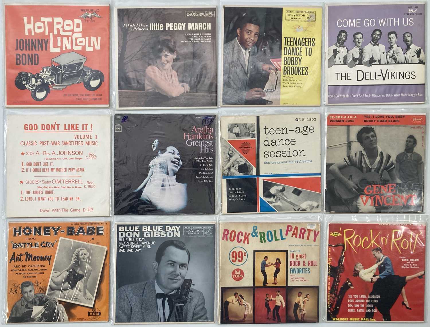 Lot 290 - ROCK N ROLL / ROCKABILLY / 60s - EP COLLECTION