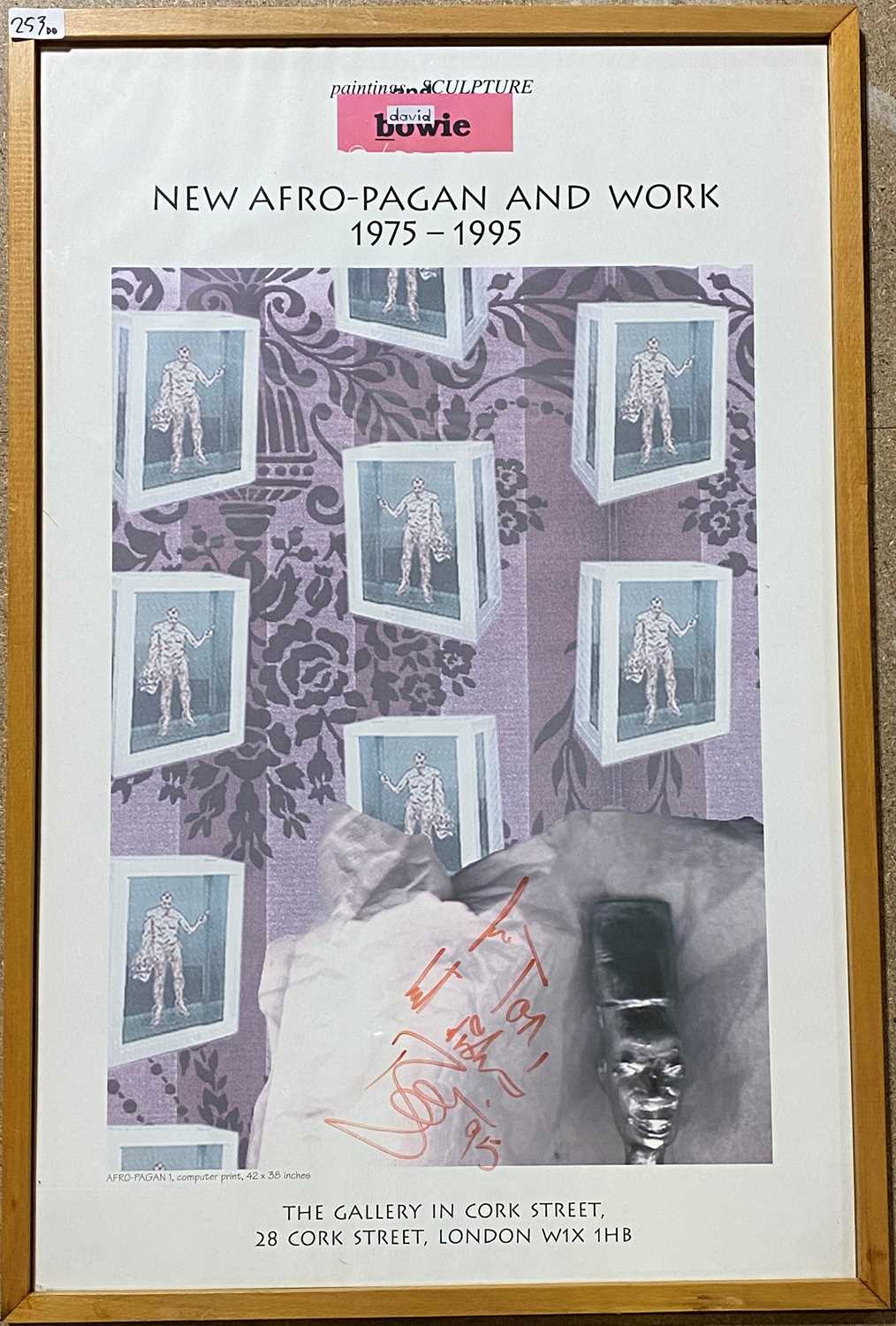 Lot 253 - DAVID BOWIE 1995 EXHIBITION POSTER SIGNED